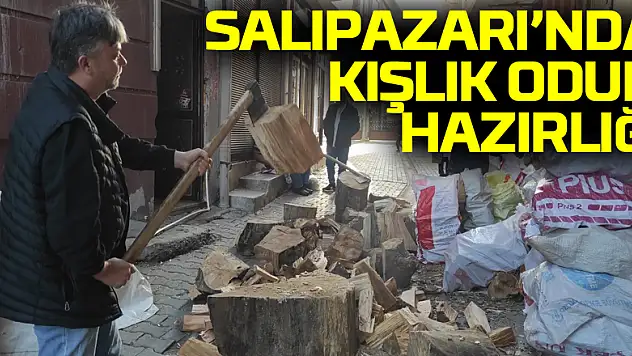 Salıpazarı'nda Kışlık Odun Hazırlığı