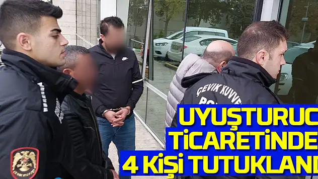 Samsun'da uyuşturucu ticaretinden 4 kişi tutuklandı
