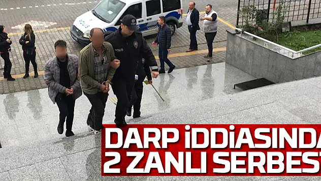 Darp iddiasında 2 zanlı serbest