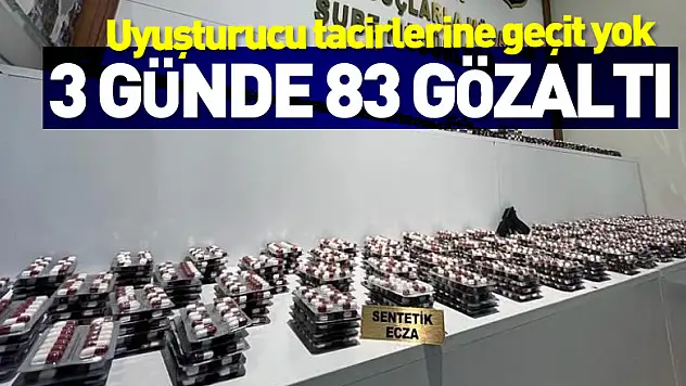 Samsun polisi uyuşturucu tacirlerine göz açtırmıyor