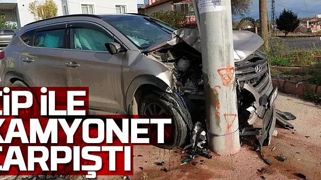 Samsun'da cip ile kamyonet çarpıştı: 1'i doktor 2 yaralı