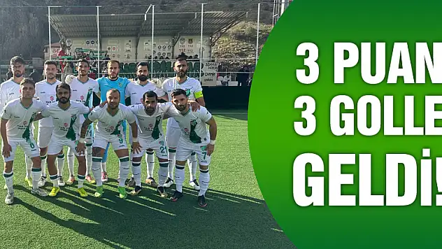 3 Puan 3 golle geldi