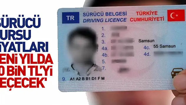 'Sürücü kursu fiyatları yeni yılda 10 bin TL'yi geçecek'