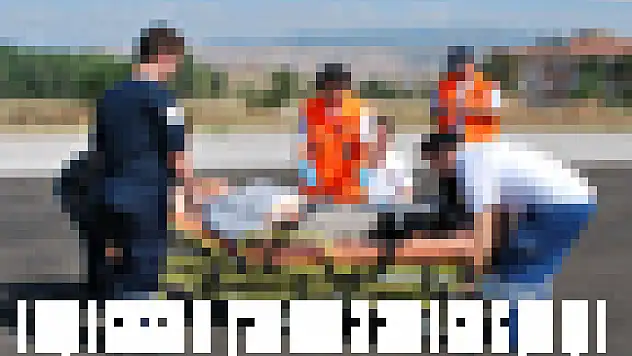 Felçli hastanın yardımına ambulans yetişti