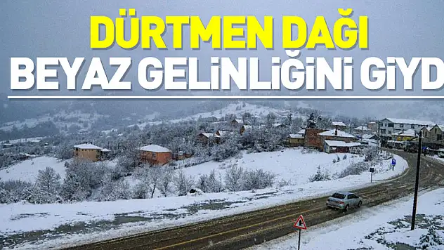 Dürtmen Dağı beyaz gelinliğini giydi