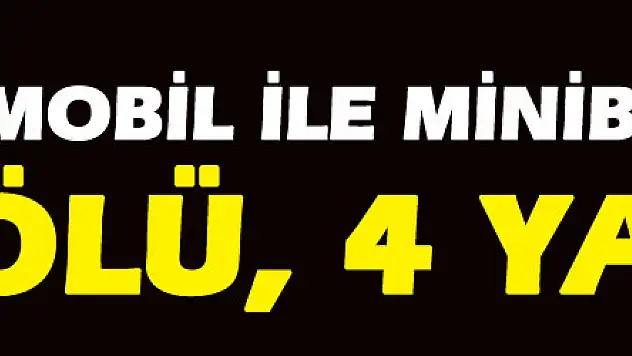 Samsun'da otomobil ile minibüs çarpıştı: 1 ölü, 4 yaralı