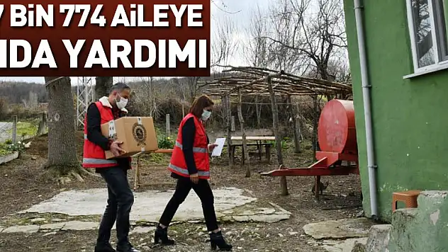 Samsun'da 1706 aileye yakacak, 17 bin 774 aileye gıda yardımı