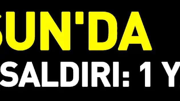 Samsun'da bıçaklı saldırı: 1 yaralı