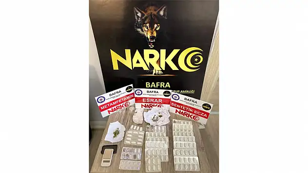 Bafra'da uyuşturucu operasyonu: 3 gözaltı