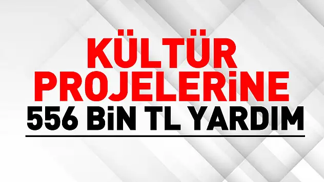 Samsun'da kültür projelerine 556 bin TL yardım