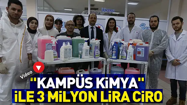 'Kampüs Kimya' ile 3 milyon lira ciro