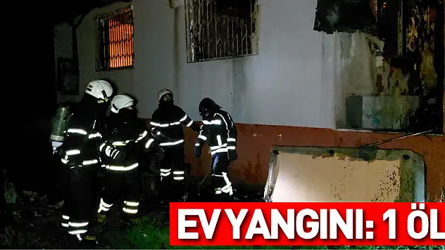 Samsun'da ev yangını: 1 ölü