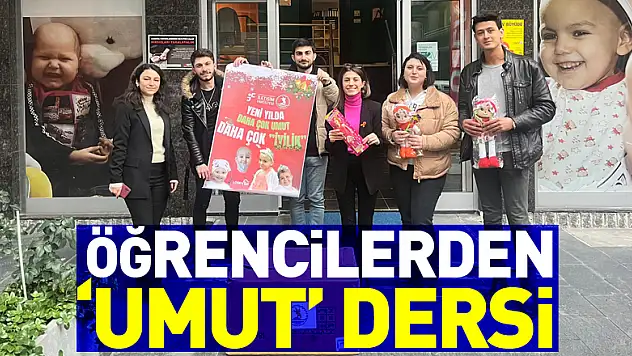 ÖĞRENCİLERDEN 'UMUT' DERSİ