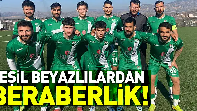 YEŞİL BEYAZLILARDAN BERABERLİK!