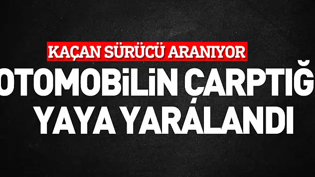 Samsun'da otomobilin çarptığı yaya yaralandı, kaçan sürücü aranıyor