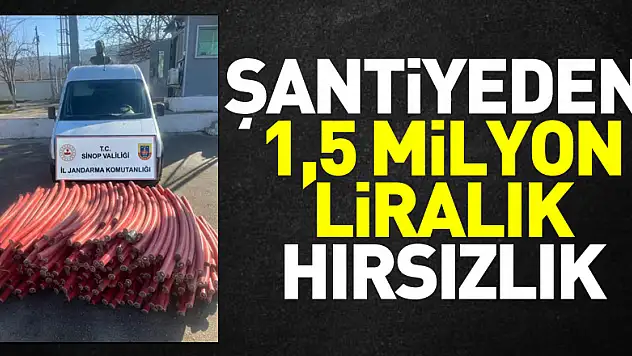 Şantiyeden 1,5 milyon liralık bakır kablo çalan 6 kişi yakalandı