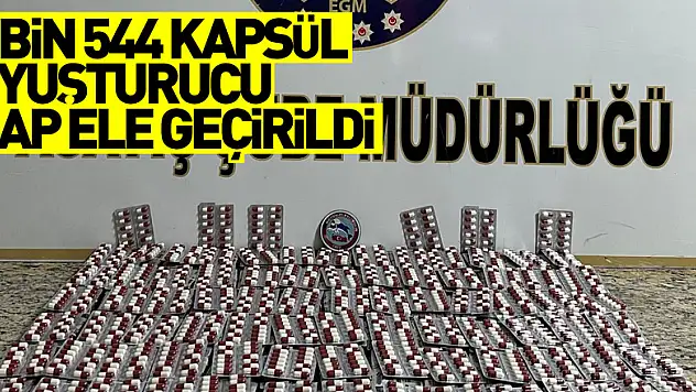 Samsun'da 5 bin 544 kapsül uyuşturucu içerikli hap ele geçirildi