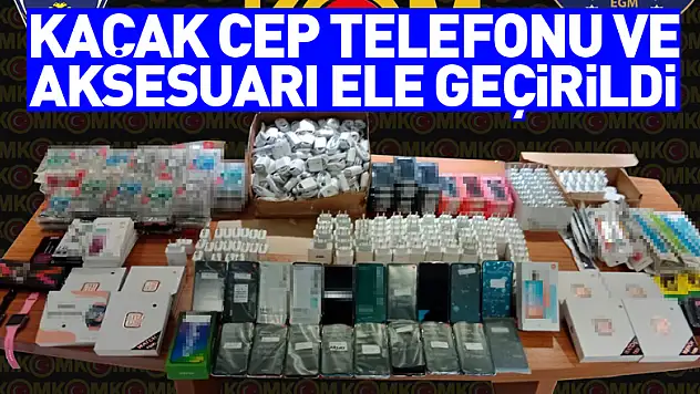 Samsun'da kaçak cep telefonu ve aksesuarı ele geçirildi