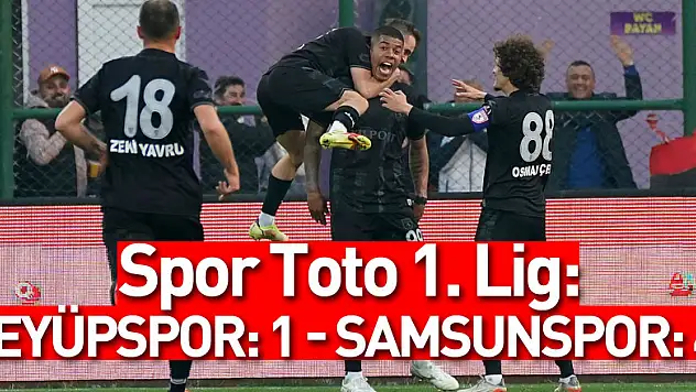 Spor Toto 1. Lig: Eyüpspor: 1 - Samsunspor: 4