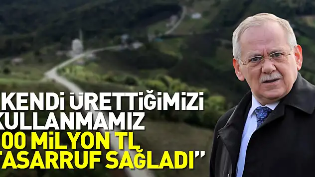 Başkan Demir: 'Kendi ürettiğimiz betonu yol yapım çalışmalarında kullanmamız 100 milyon TL tasarruf sağladı'
