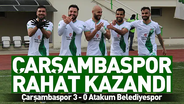 Çarşambaspor, rahat kazandı: 3-0