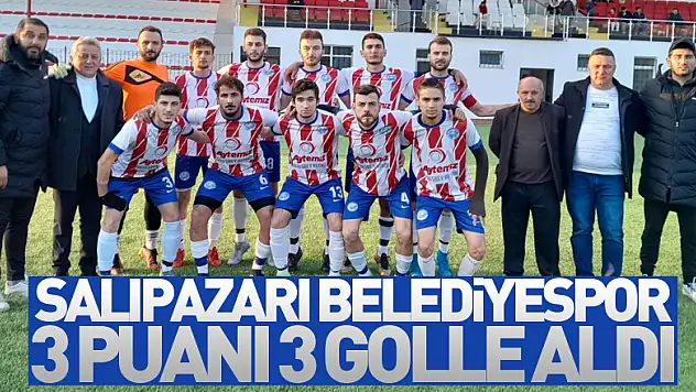 Salıpazarı Belediyespor 3 Puanı 3 Golle Aldı