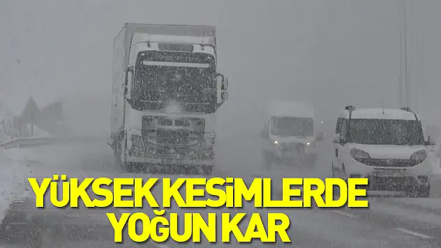 Samsun'un yüksek kesimlerinde yoğun kar