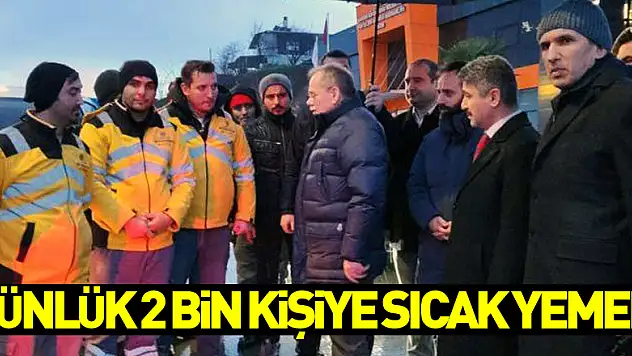 Samsun Büyükşehir'den deprem bölgesinde günlük 2 bin kişiye sıcak yemek