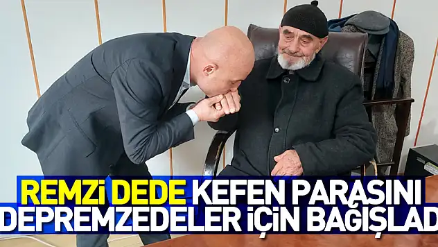 84 yaşındaki Remzi dede kefen parasını depremzedeler için bağışladı, herkesi ağlattı