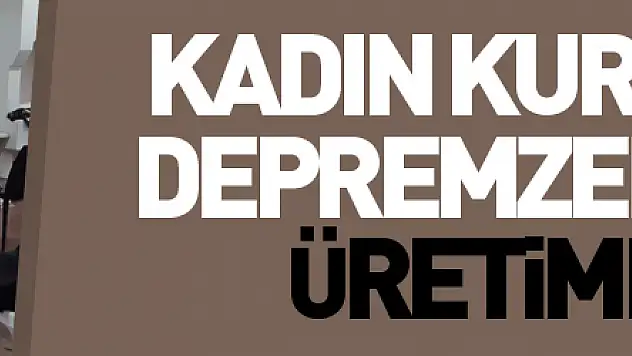 Samsun'da kadın kursiyerler, depremzedeler için üretime geçti