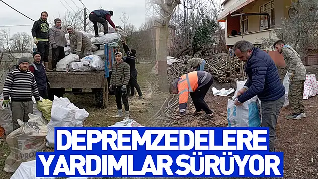 Depremzedelere yardımlar sürüyor