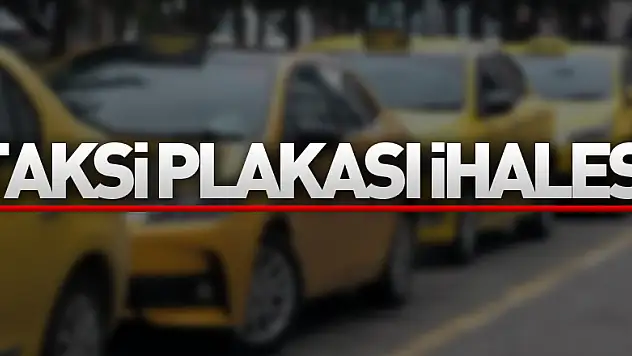 Samsun'da taksi plakası ihalesi