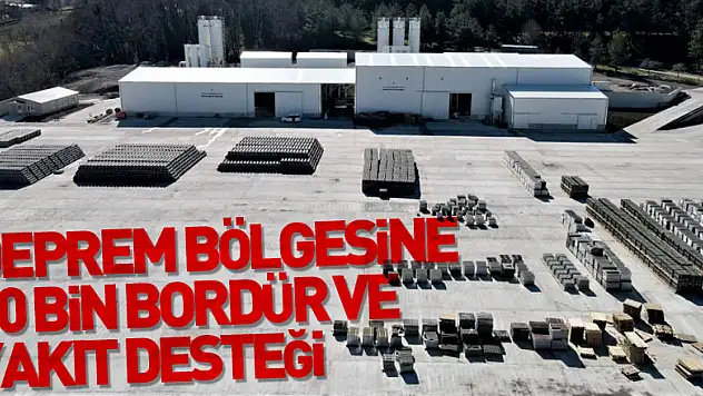 Samsun'dan deprem bölgesine 10 bin bordür ve yakıt desteği