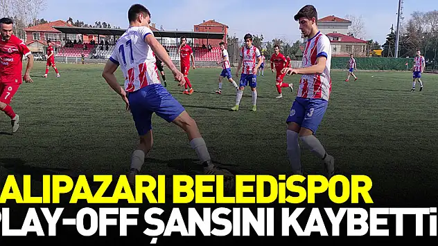 Salıpazarı Beledispor Play-Off Şansını Kaybetti