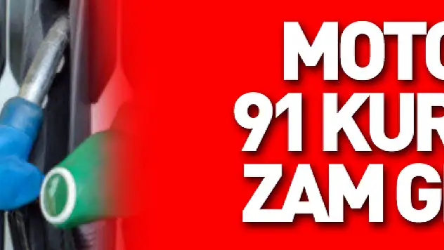 Motorine 91 kuruşluk zam geliyor