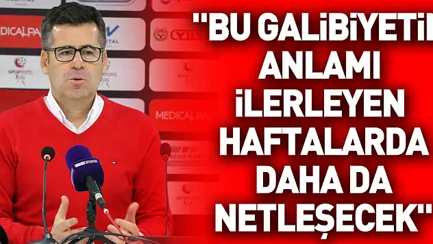 Hüseyin Eroğlu: 'Bu galibiyetin anlamı ilerleyen haftalarda daha da netleşecek'