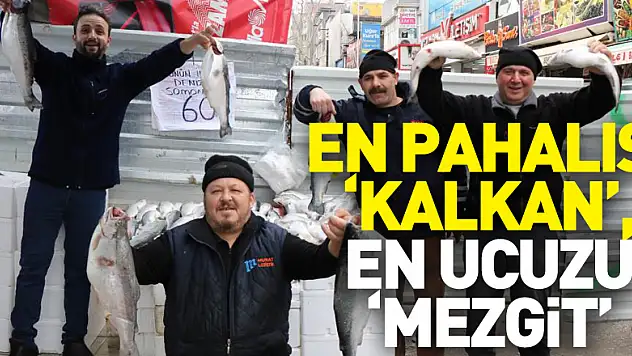 En pahalısı 'Kalkan', en ucuzu 'Mezgit'