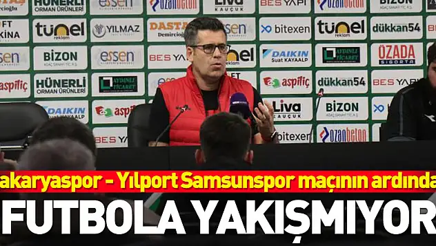 Sakaryaspor - Yılport Samsunspor maçının ardından