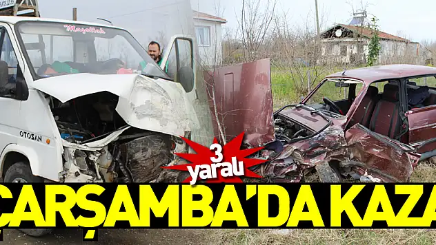 Çarşamba'da Kaza 3 yaralı