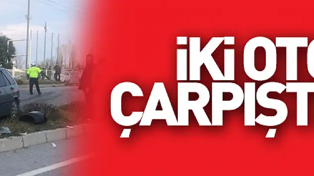 iki otomobil çarpıştı: 6 yaralı