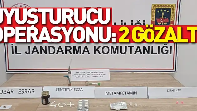 uyuşturucu operasyonu: 2 gözaltı