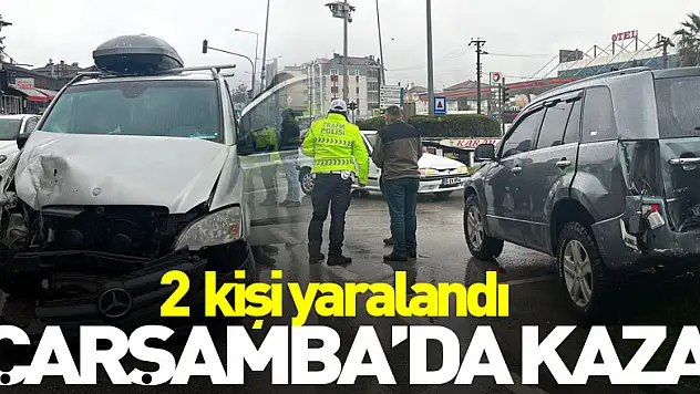 Çarşamba'da kaza: 2 yaralı