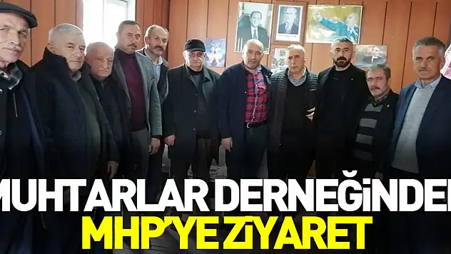 Muhtarlar Derneğinden Mhp'ye Ziyaret
