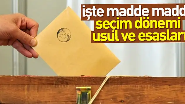 YSK'nın seçim ittifakına ilişkin belirlediği usül ve esaslar Resmi Gazete'de