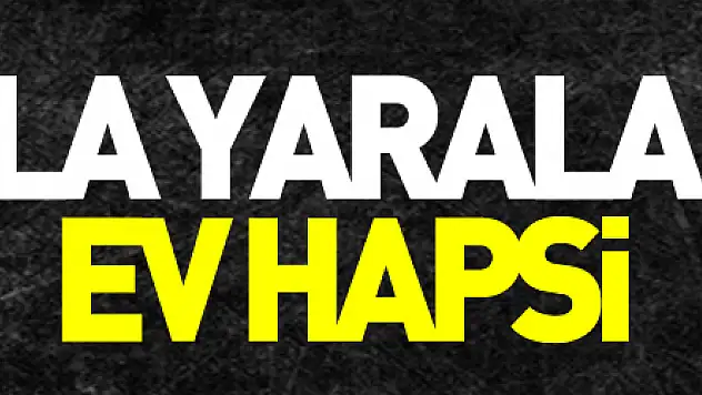 Silahla yaralamaya ev hapsi