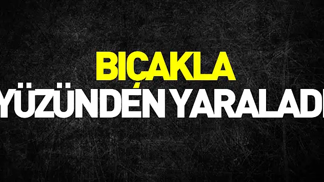 Bıçakla yüzünden yaraladı