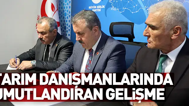 Tarım danışmanlarında umutlandıran gelişme