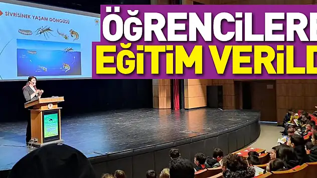 Öğrencilere eğitim verildi
