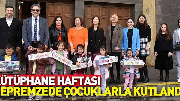 Kütüphane Haftası depremzede çocuklarla kutlandı