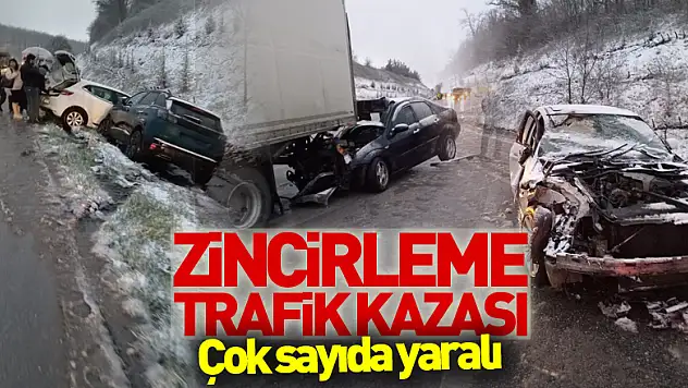 Samsun'da zincirleme trafik kazası: Çok sayıda yaralı